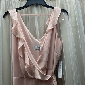 Pink Wrap Tie Dress